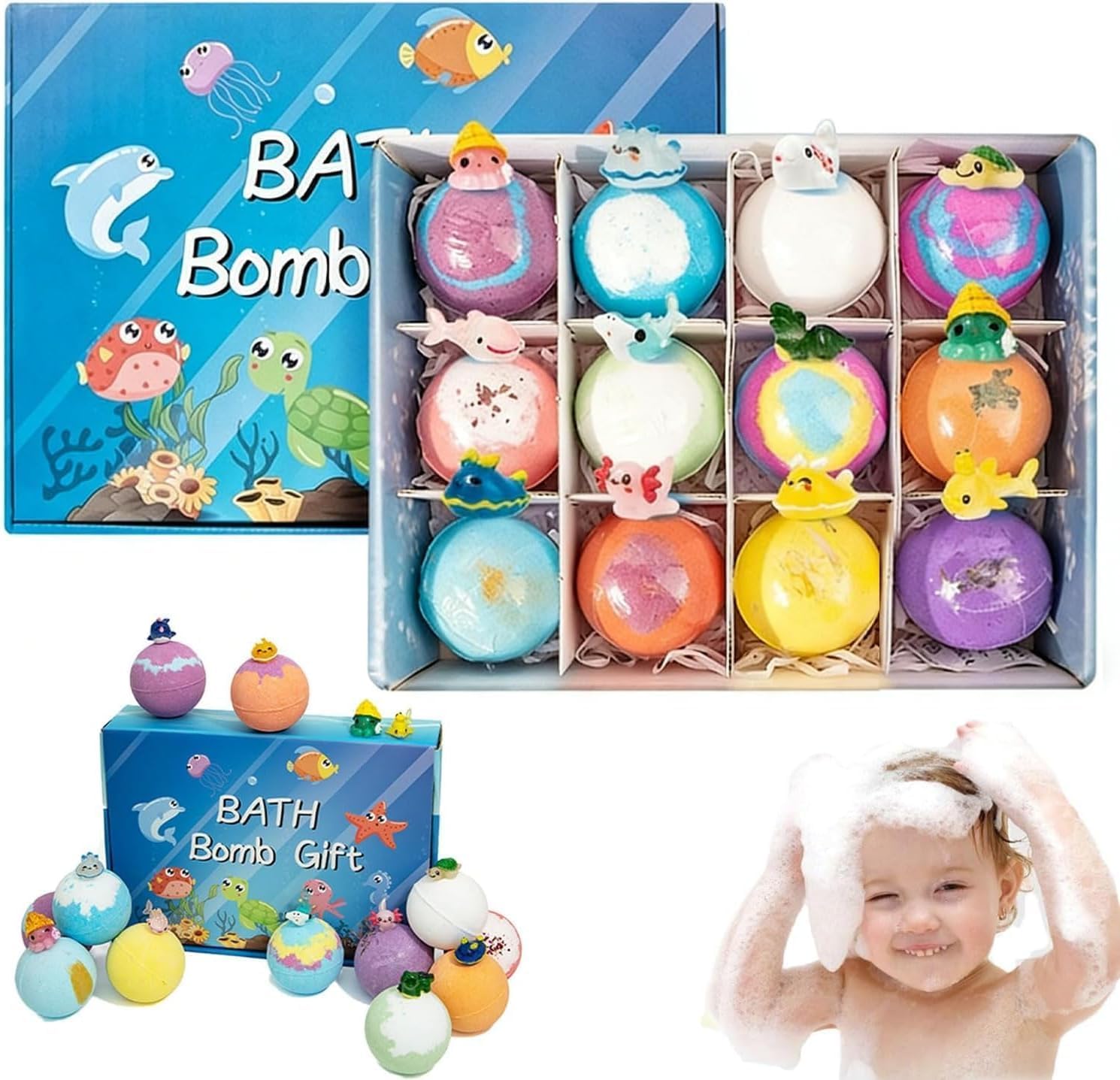 Kids Bath Bombs with Toys Inside