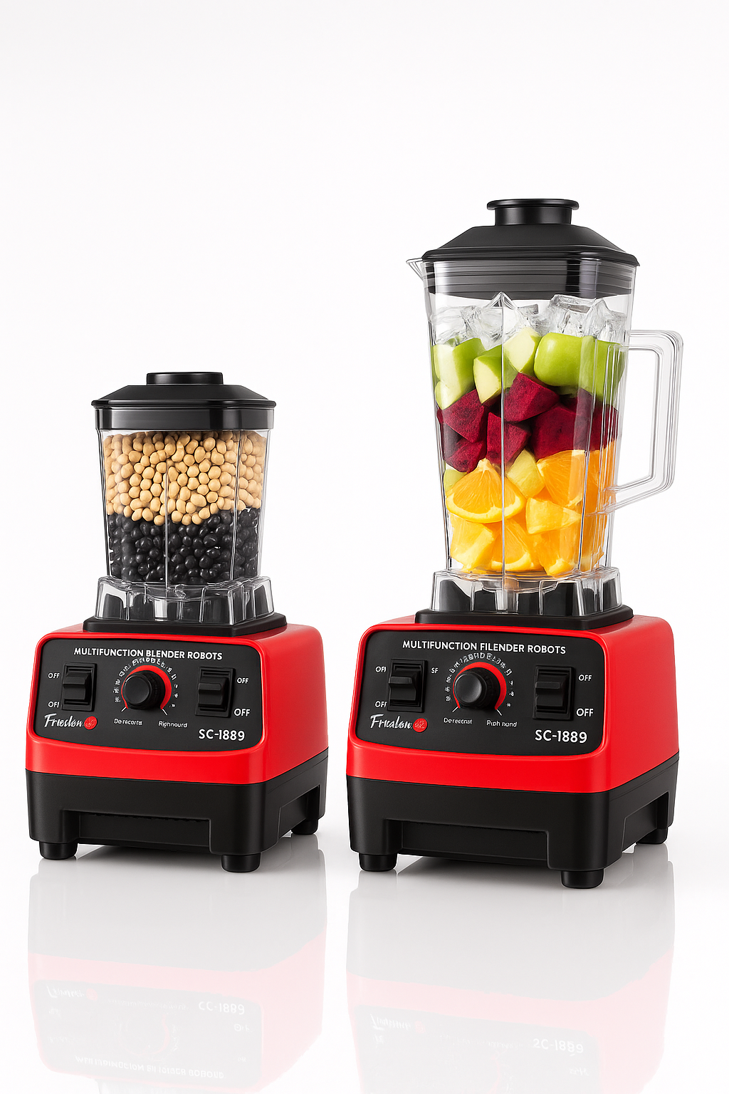 Silver Crest Double Jar Blender High Speed Mixer Grinder Kitchen Machine