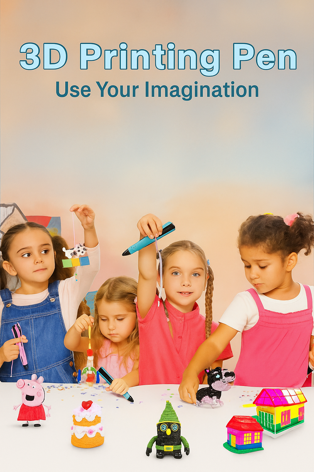 3D Printing Pen for Kids DIY Art Projects Creative Drawing Set