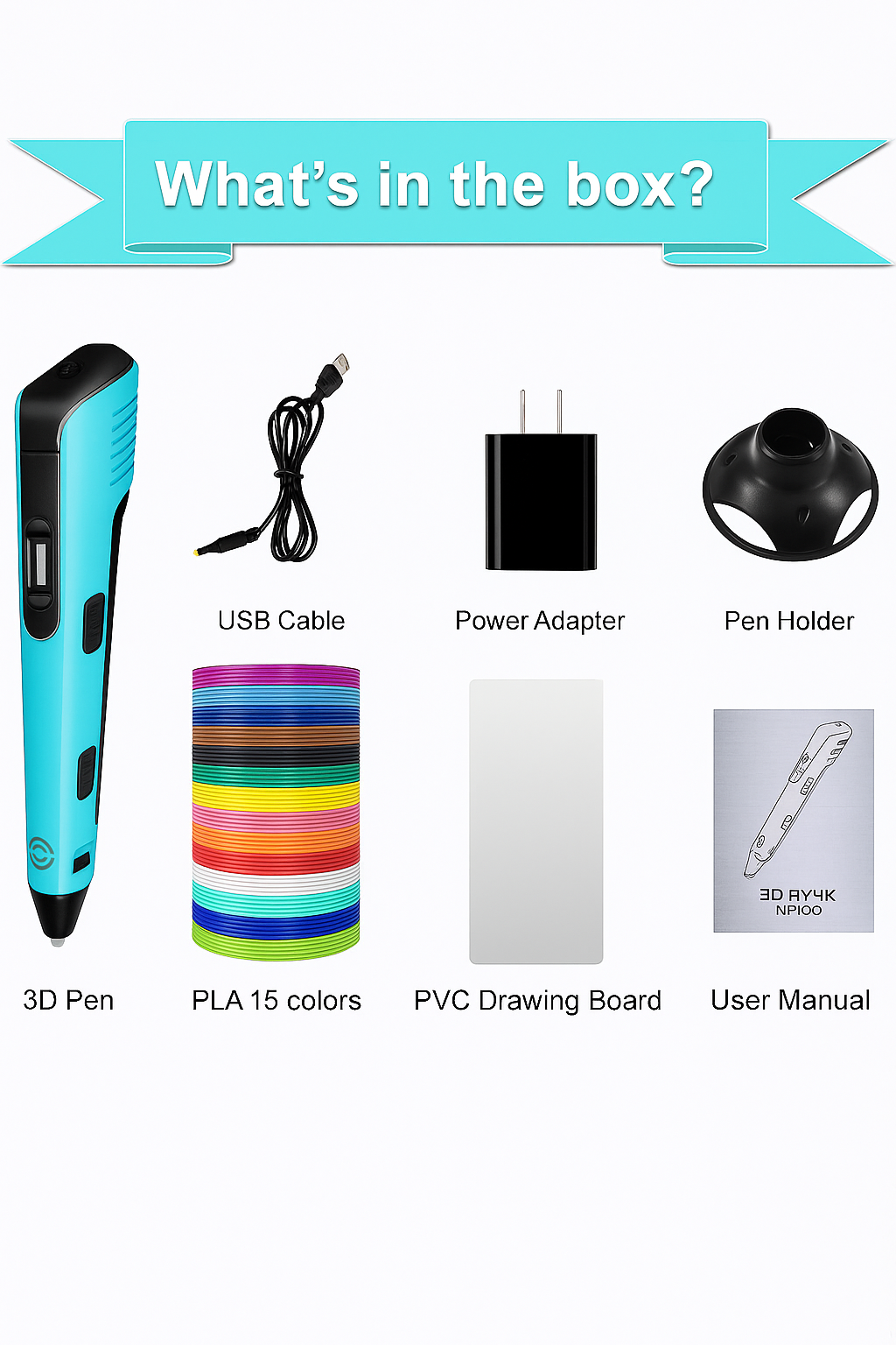 3D Printing Pen for Kids DIY Art Projects Creative Drawing Set