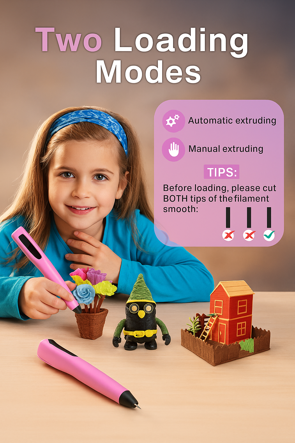 3D Printing Pen for Kids DIY Art Projects Creative Drawing Set