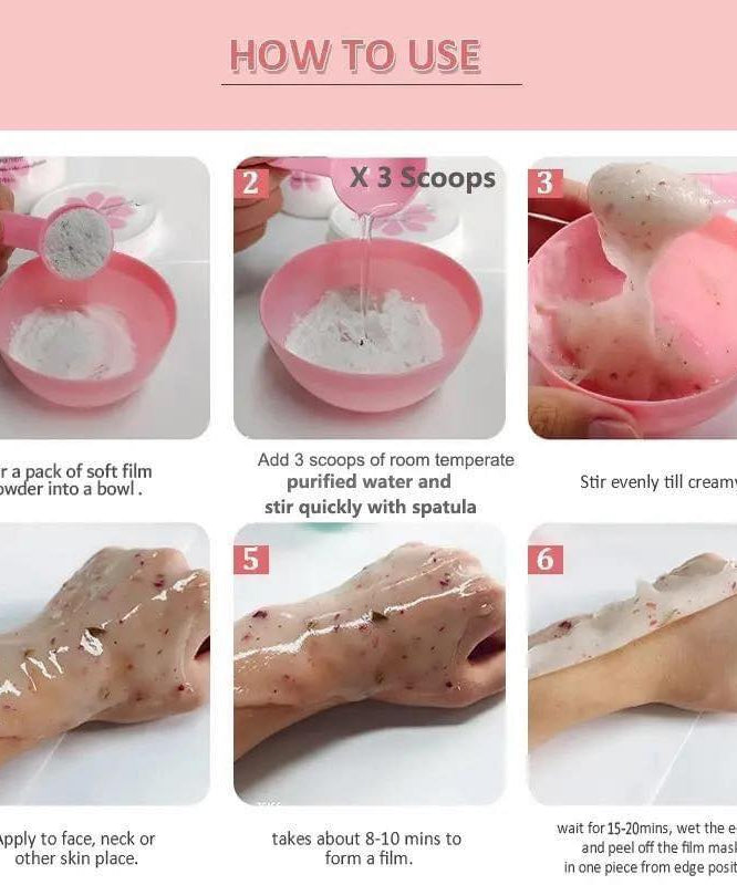 Jelly Mask For Facials Jelly Face Mask Powder With Lip Mask Free Gift