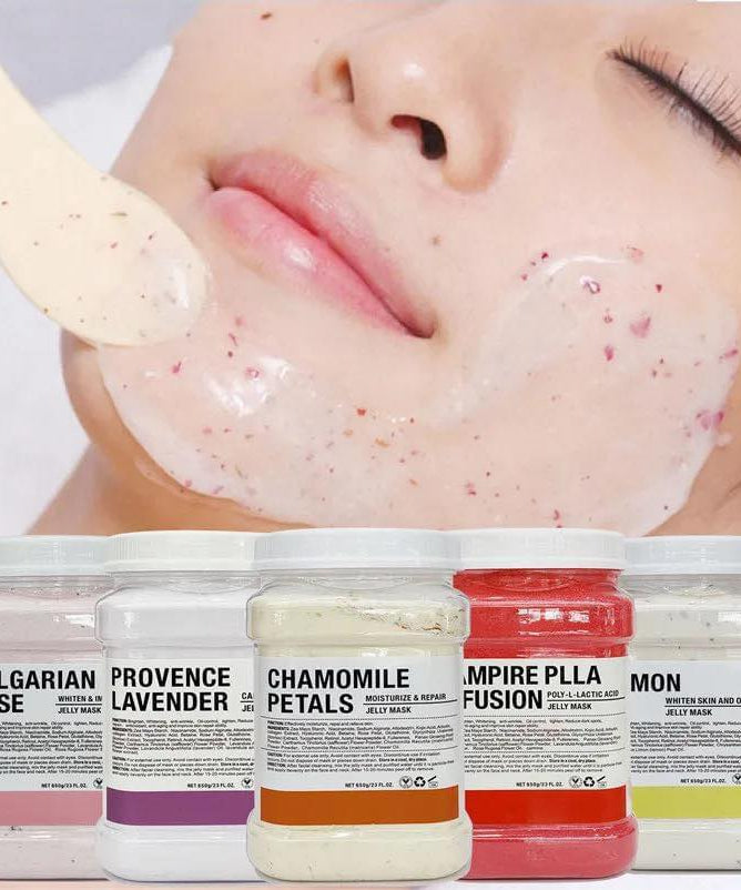 Jelly Mask For Facials Jelly Face Mask Powder With Lip Mask Free Gift