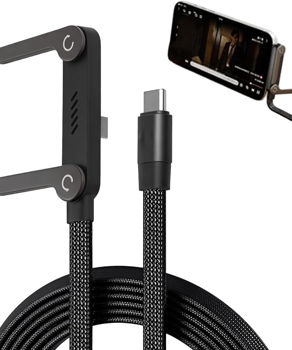 2 in 1 Invisible Stand Charger Cable, 240W Fast Charging Cable