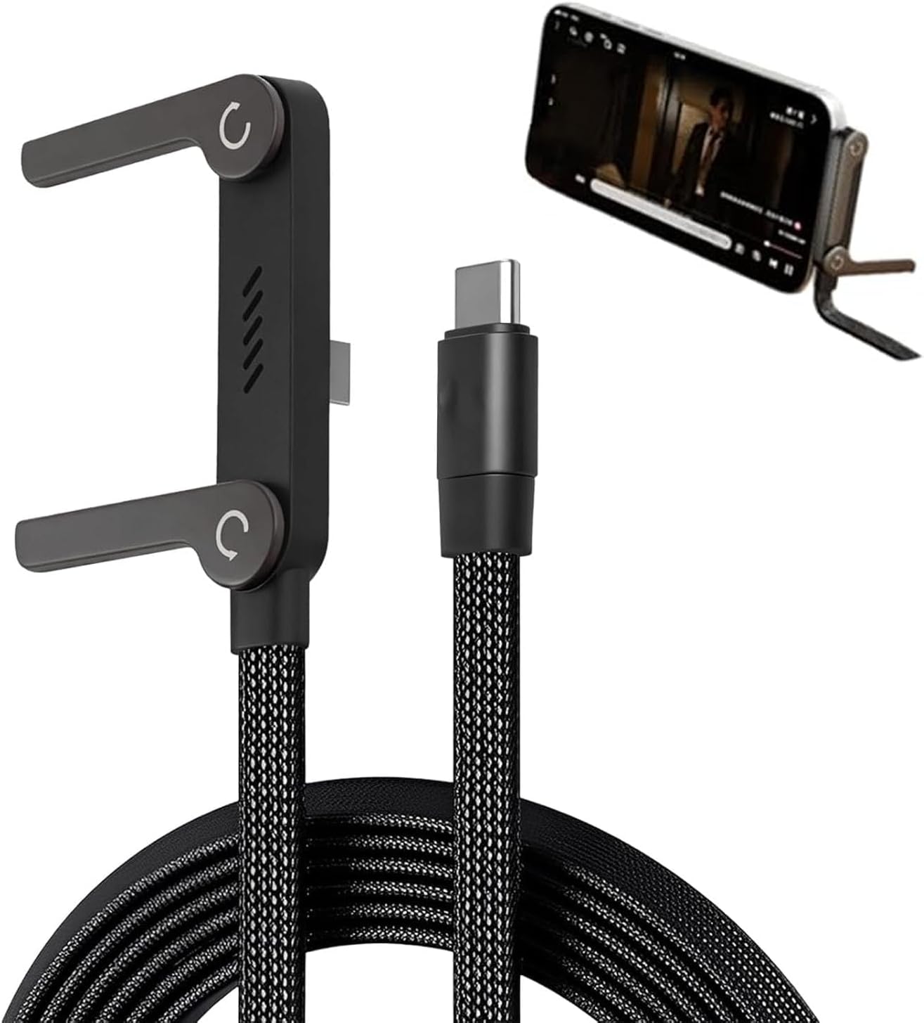 2 in 1 Invisible Stand Charger Cable, 240W Fast Charging Cable