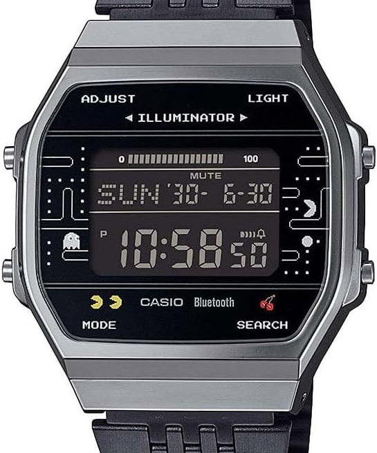 Pac-Man Limited Edition Digital Watch with Steel Bracelet