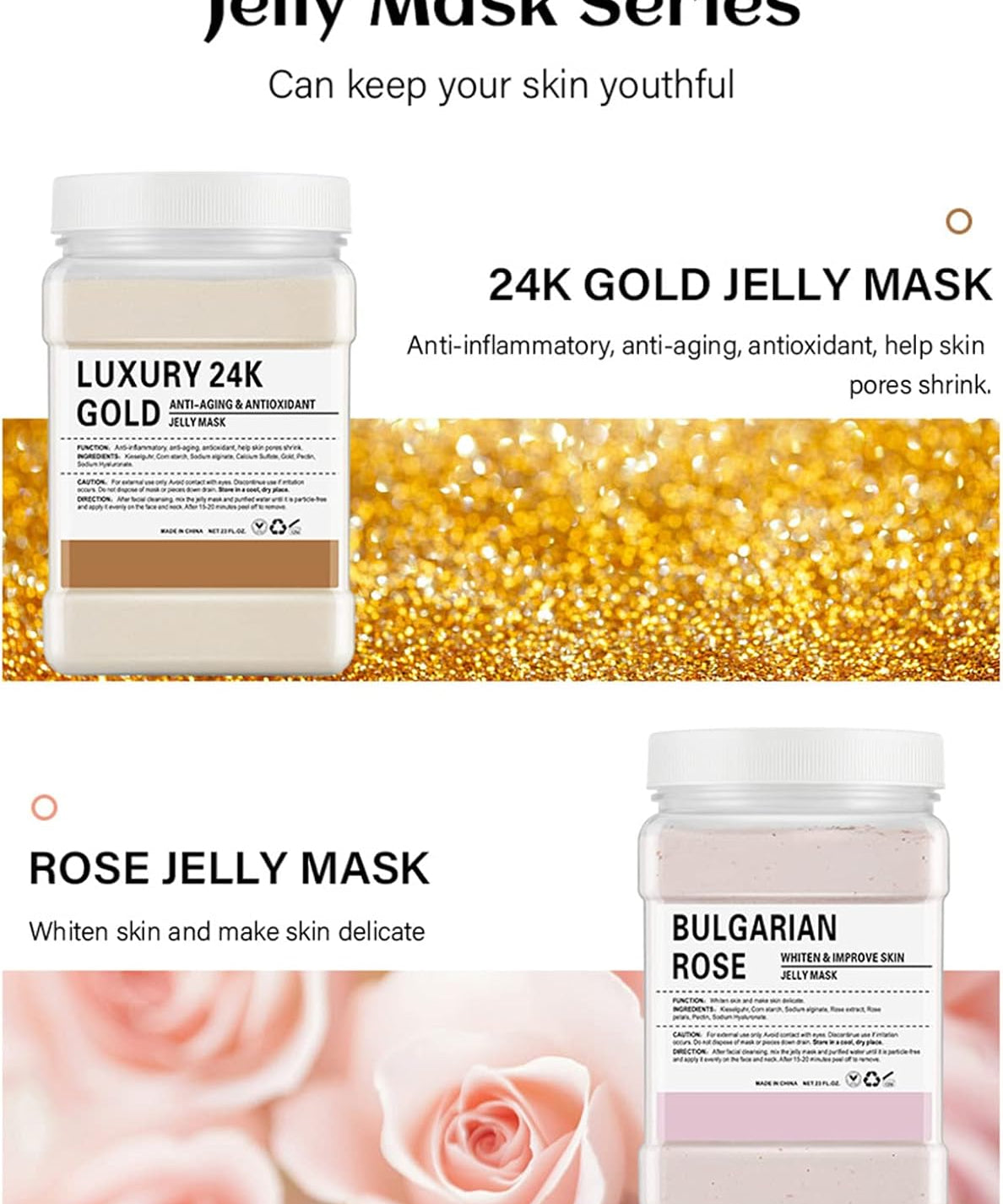 Jelly Mask For Facials Jelly Face Mask Powder With Lip Mask Free Gift