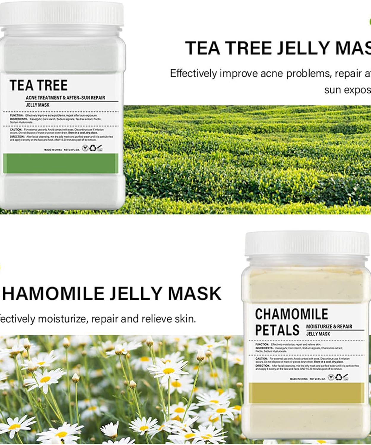 Jelly Mask For Facials Jelly Face Mask Powder With Lip Mask Free Gift