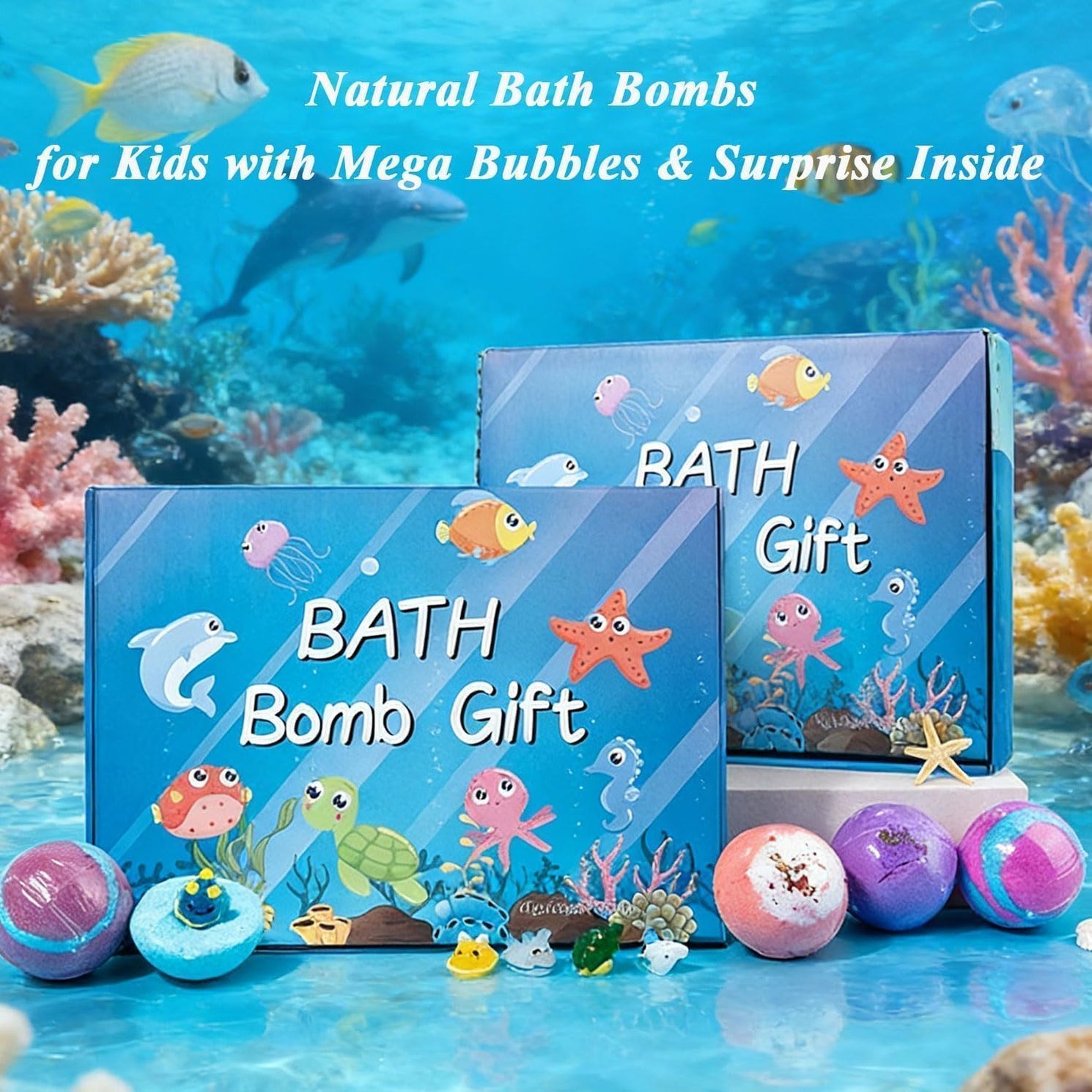 Kids Bath Bombs with Toys Inside