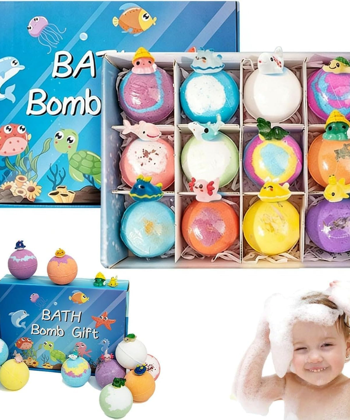 Kids Bath Bombs with Toys Inside