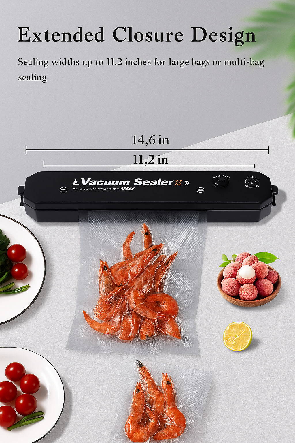 Automatic Vacuum Sealer Machine Food Storage Saver for Home Kitchen