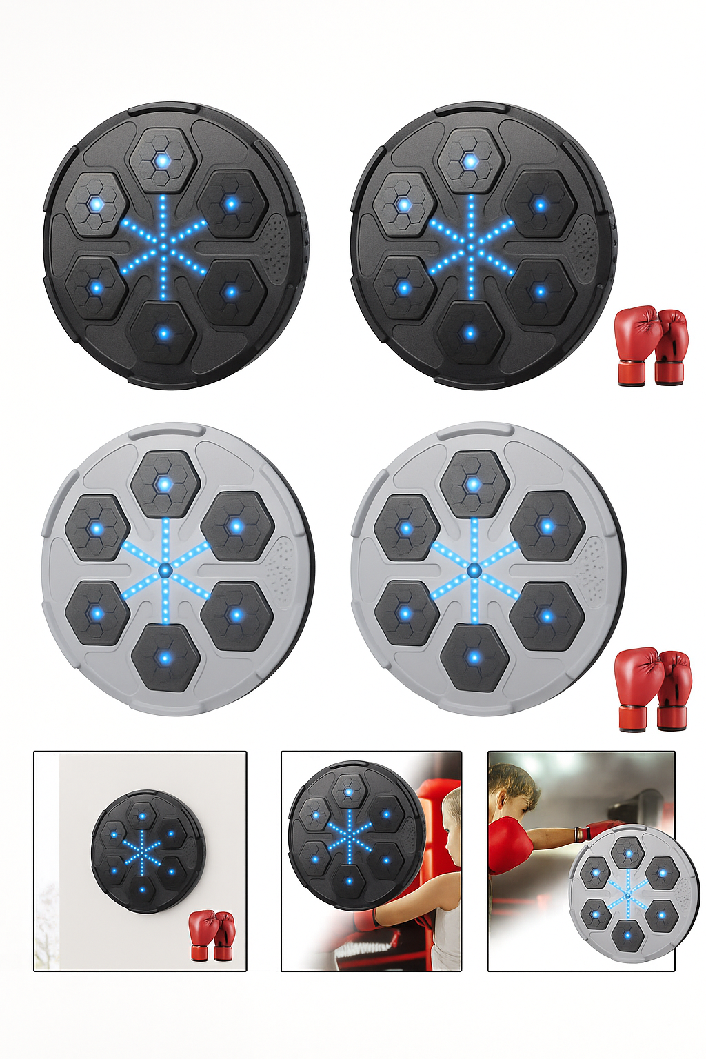 Boxing Punching Machine Arcade Style Reaction Training Game for Home