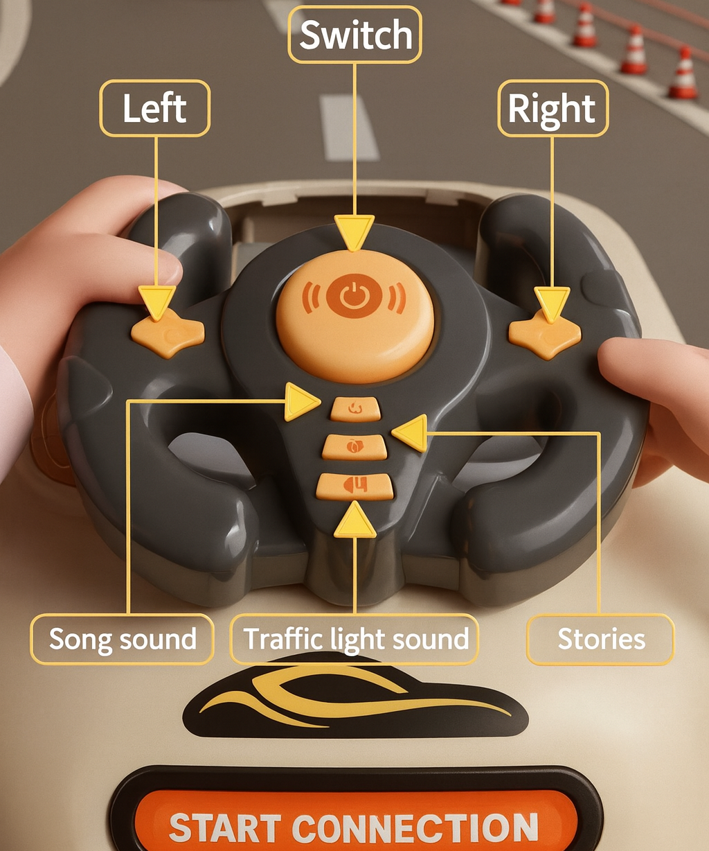 Car Adventure Track Set Interactive Toy with Mini Cars and Fun Obstacles