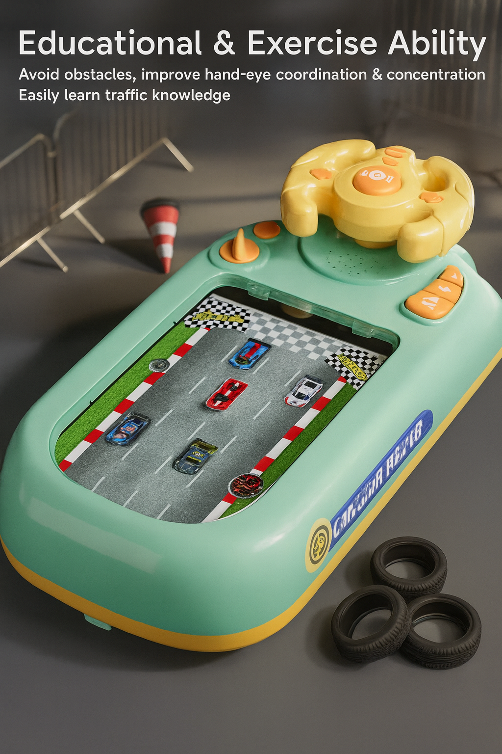 Car Adventure Track Set Interactive Toy with Mini Cars and Fun Obstacles