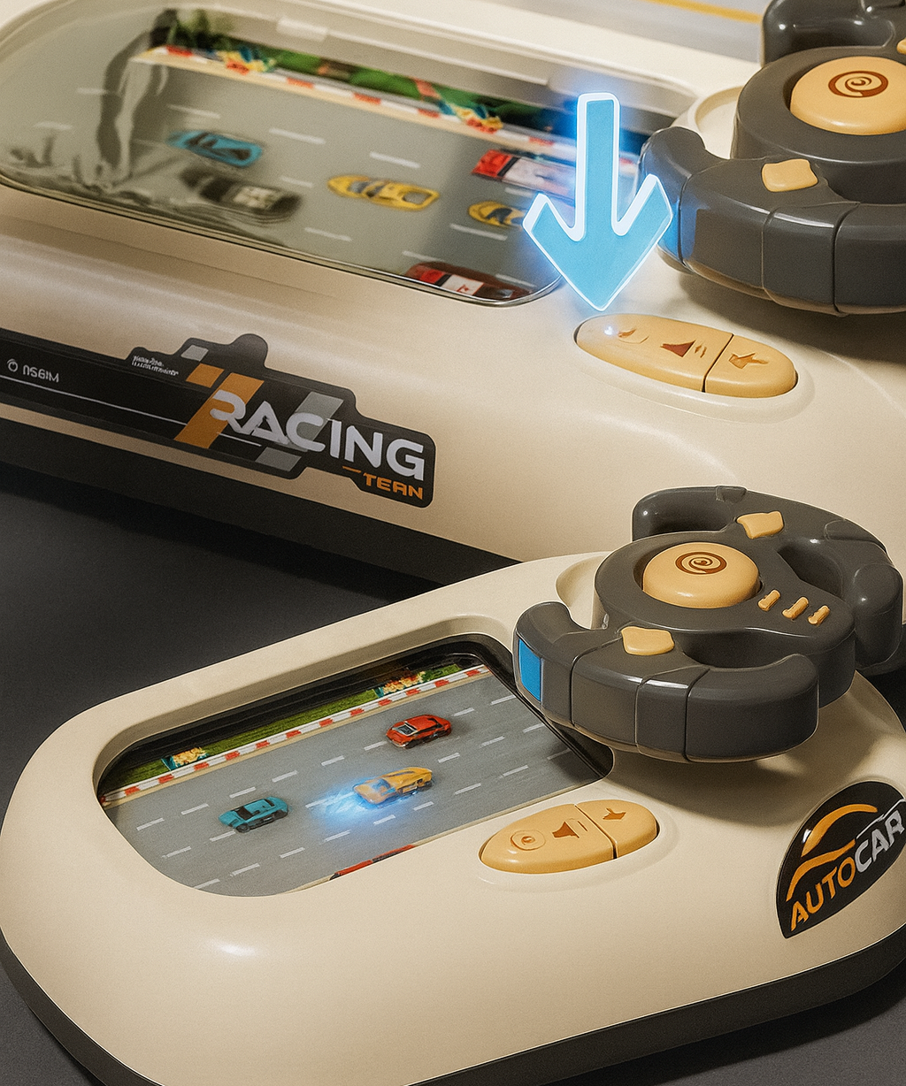 Car Adventure Track Set Interactive Toy with Mini Cars and Fun Obstacles