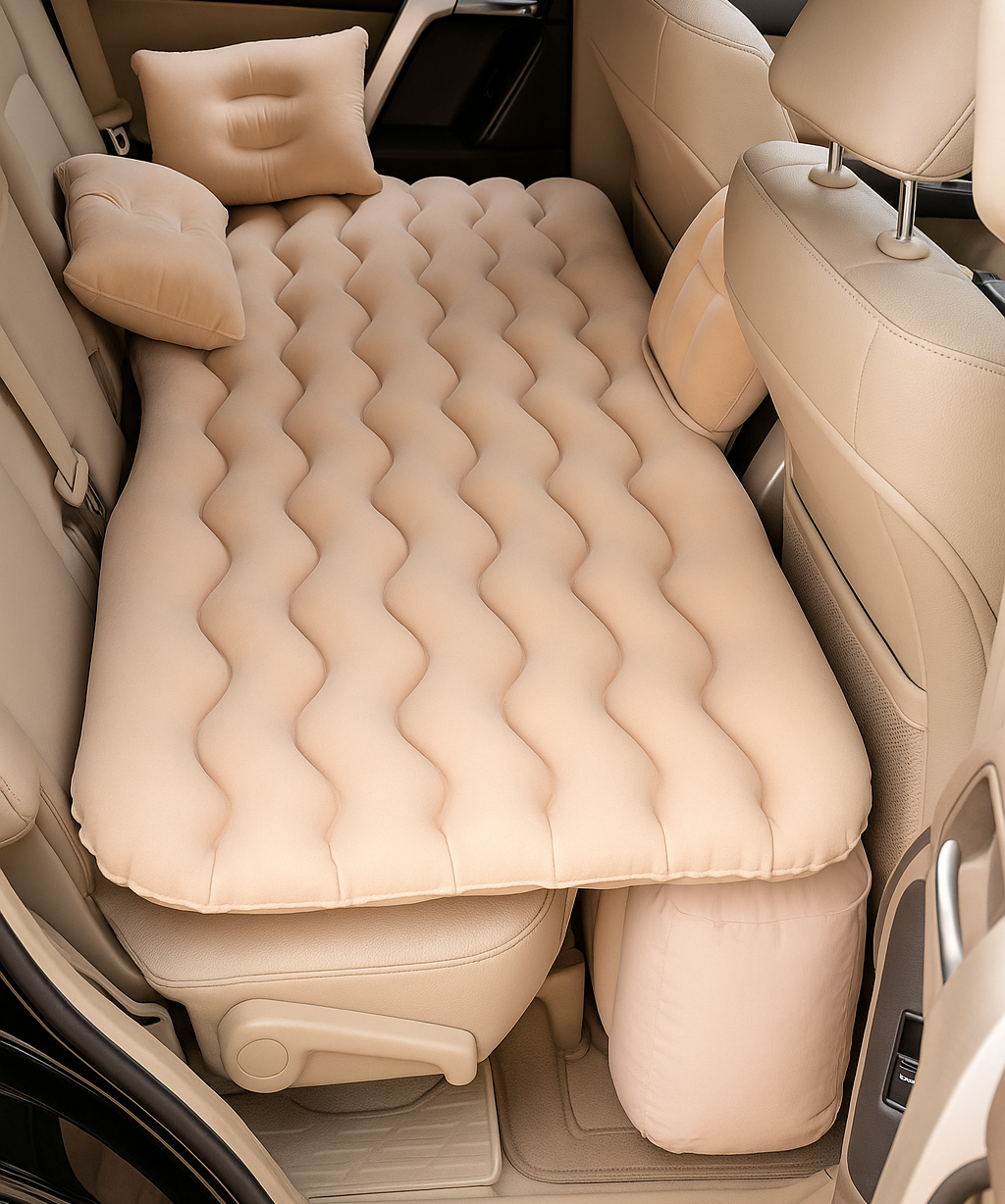 Car Air Bed Inflatable Mattress with Pump Portable Travel Sleeping Bed