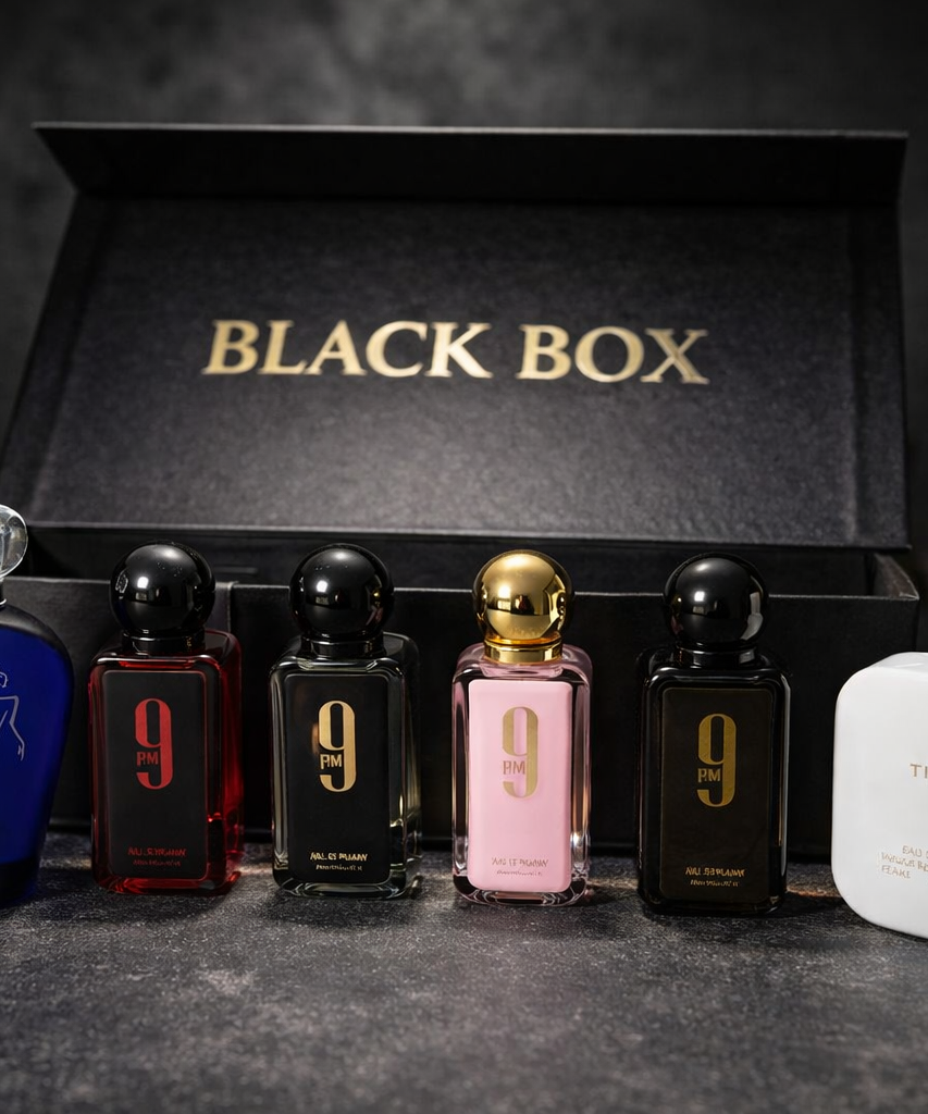BLACK BOX MYSTERY DEAL 9PM Perfume with 2 Gifts Perfume