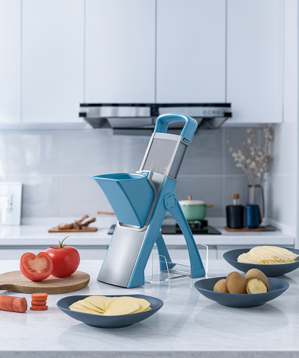 High End Multifunctional Vegetable Cutter Foldable Adjustable Kitchen Slicer