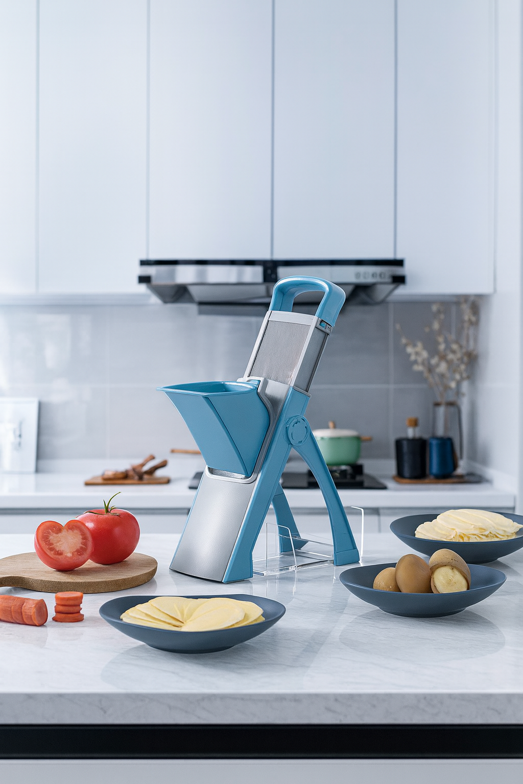 High End Multifunctional Vegetable Cutter Foldable Adjustable Kitchen Slicer