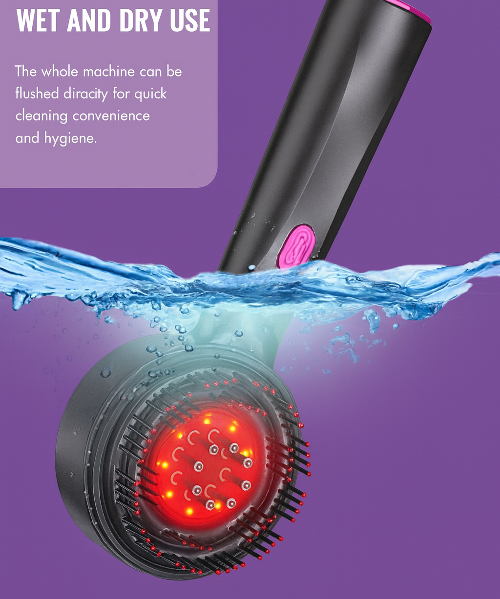 Electric Scalp Massager Comb Vibrating Hair Brush Relaxation Device