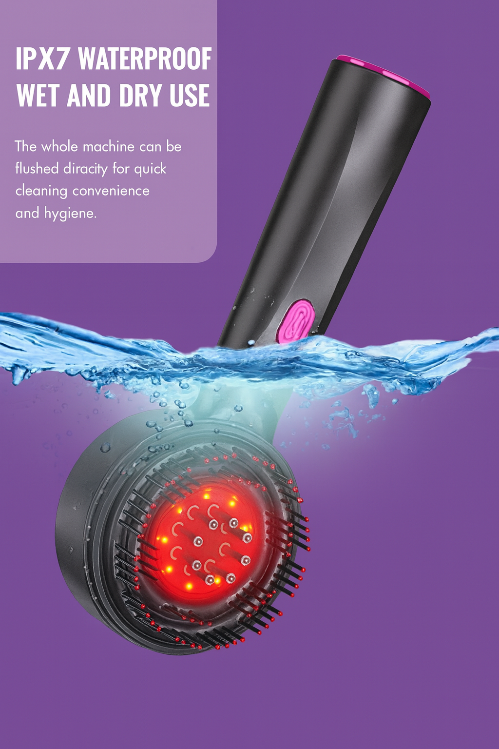 Electric Scalp Massager Comb Vibrating Hair Brush Relaxation Device