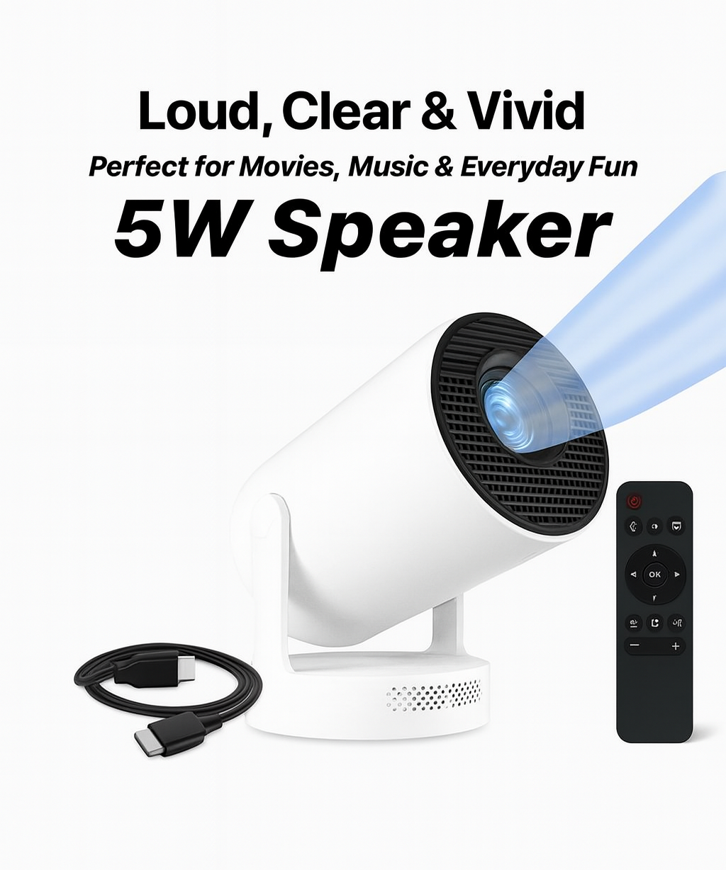 HY-300 Portable Mini Projector Full HD Home Cinema LED Video Projector