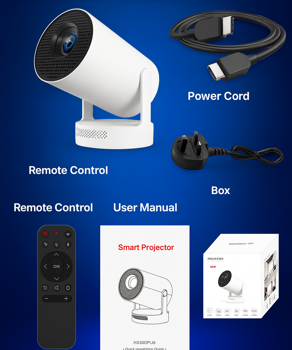 HY-300 Portable Mini Projector Full HD Home Cinema LED Video Projector