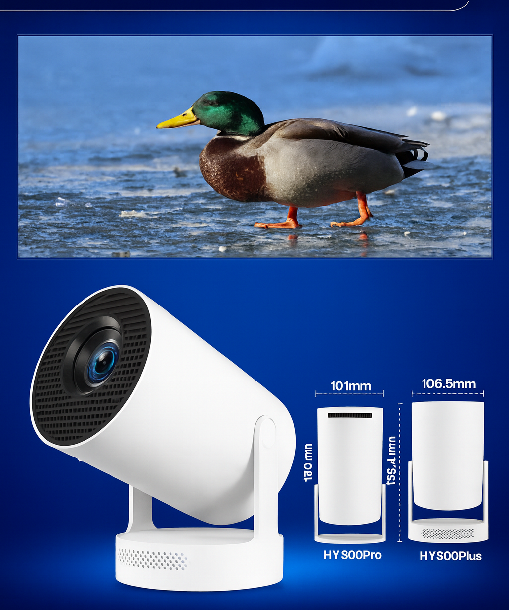HY-300 Portable Mini Projector Full HD Home Cinema LED Video Projector
