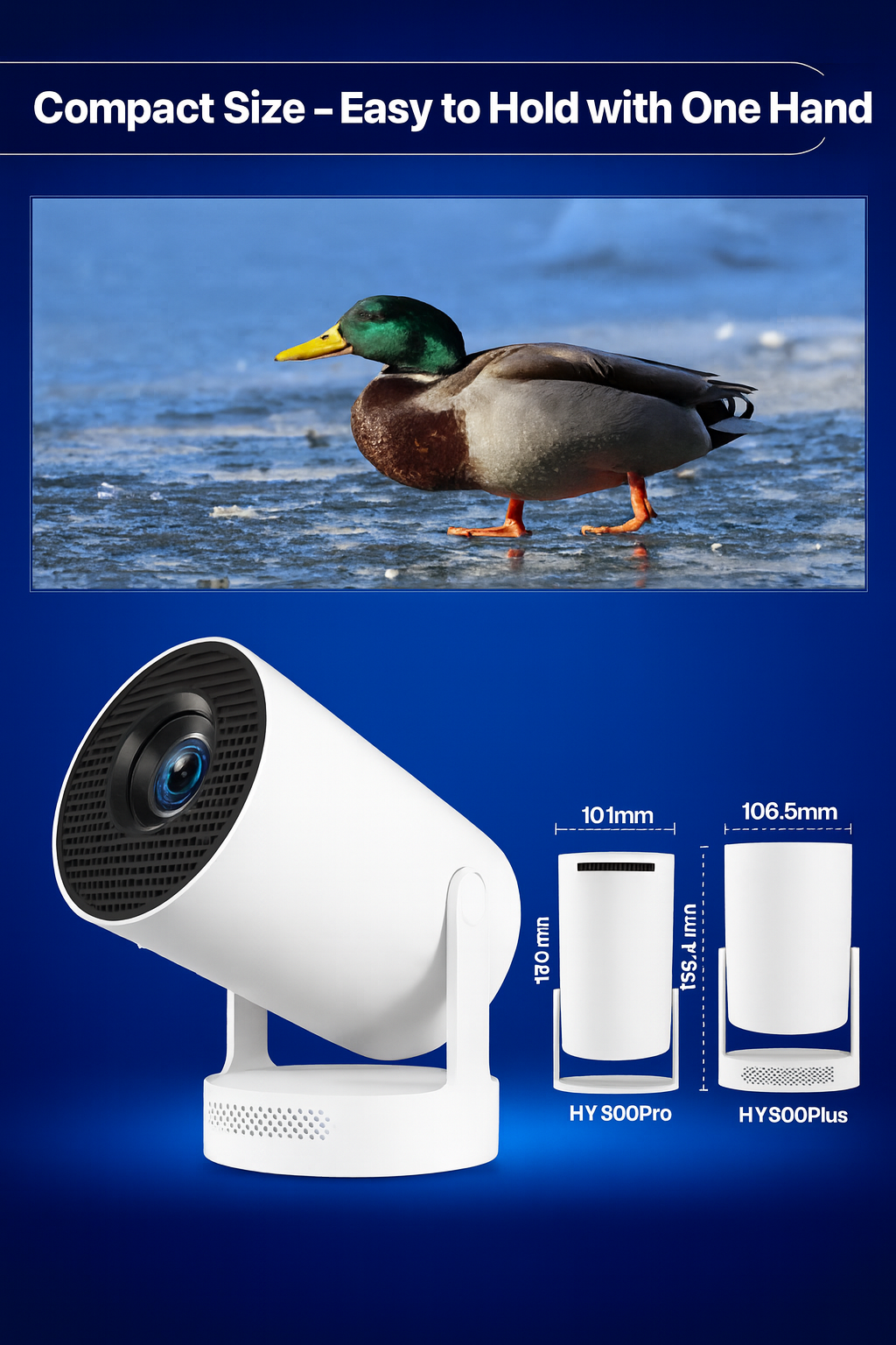 HY-300 Portable Mini Projector Full HD Home Cinema LED Video Projector