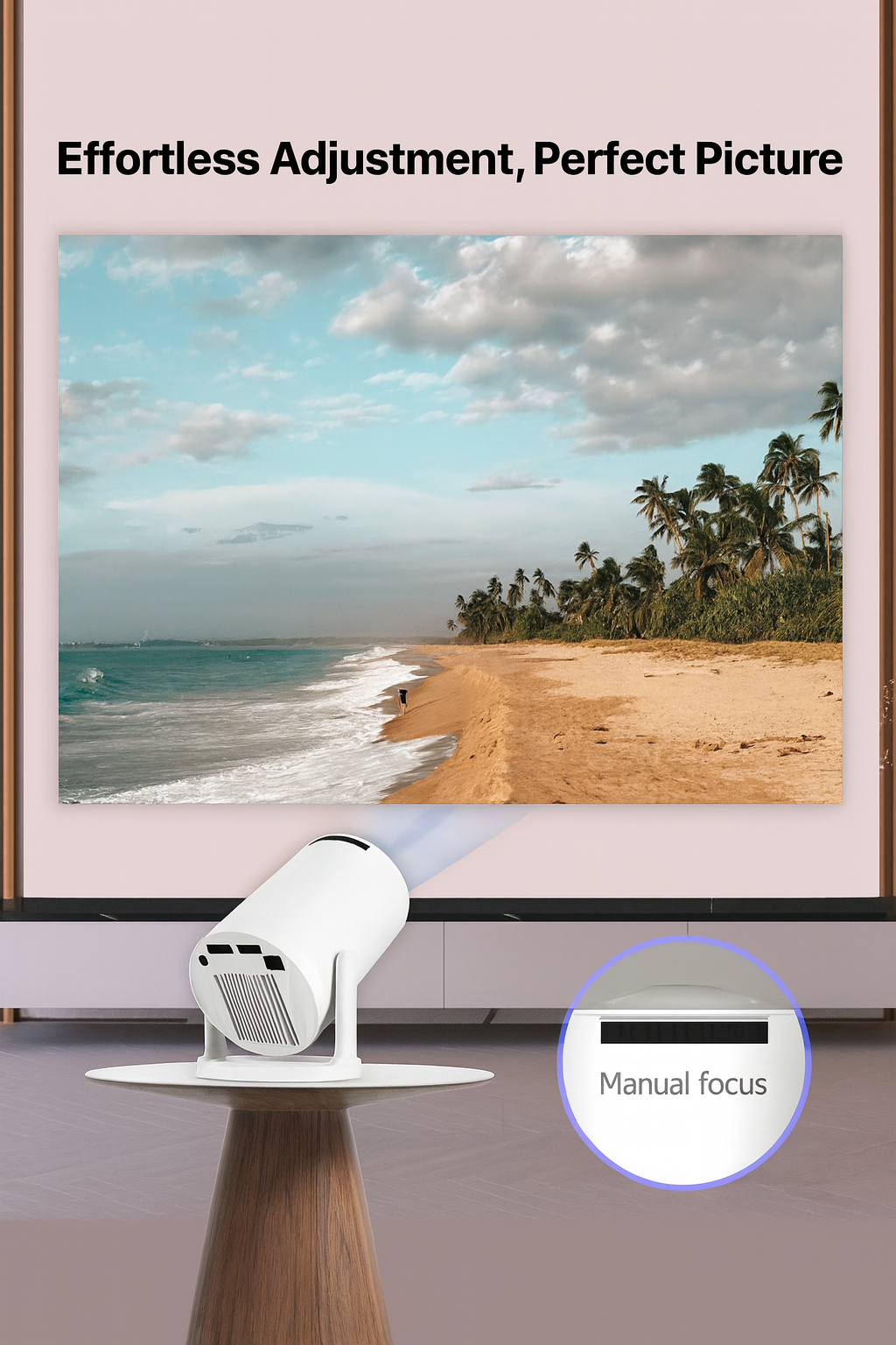 HY-300 Portable Mini Projector Full HD Home Cinema LED Video Projector