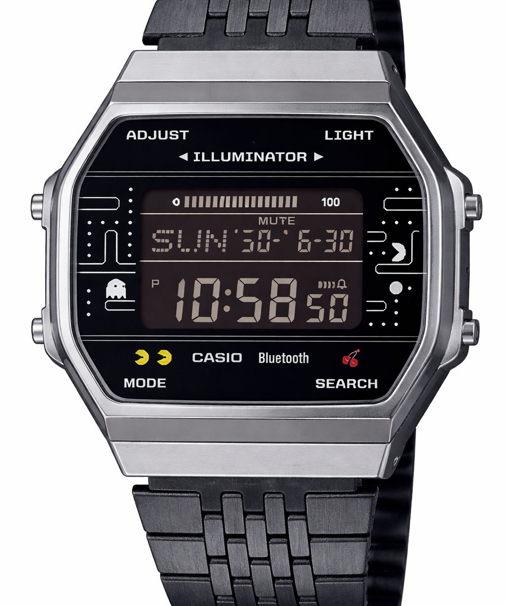 Pac-Man Limited Edition Bluetooth Digital Watch with Steel Bracelet