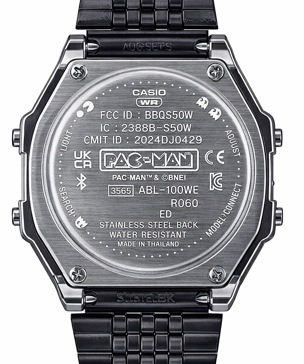 Pac-Man Limited Edition Bluetooth Digital Watch with Steel Bracelet
