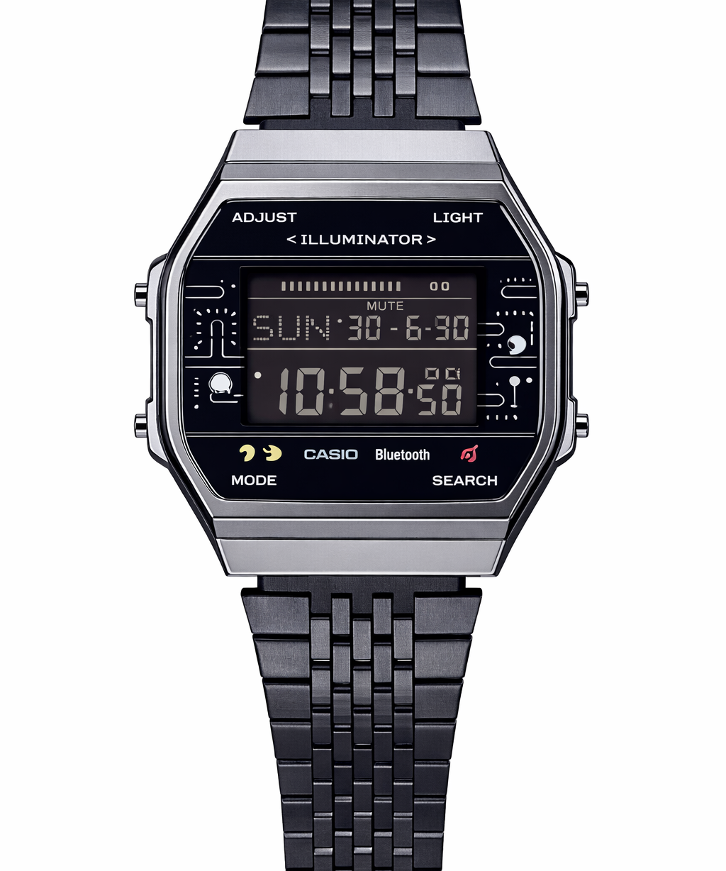 Pac-Man Limited Edition Bluetooth Digital Watch with Steel Bracelet