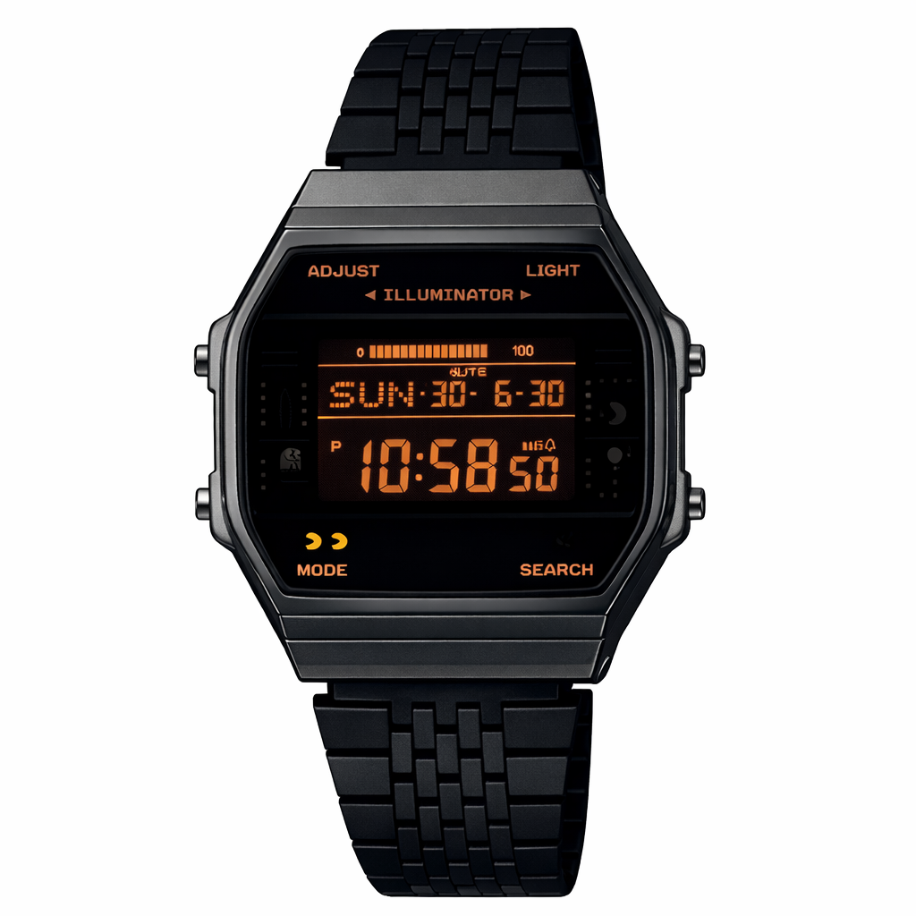 Pac-Man Limited Edition Bluetooth Digital Watch with Steel Bracelet