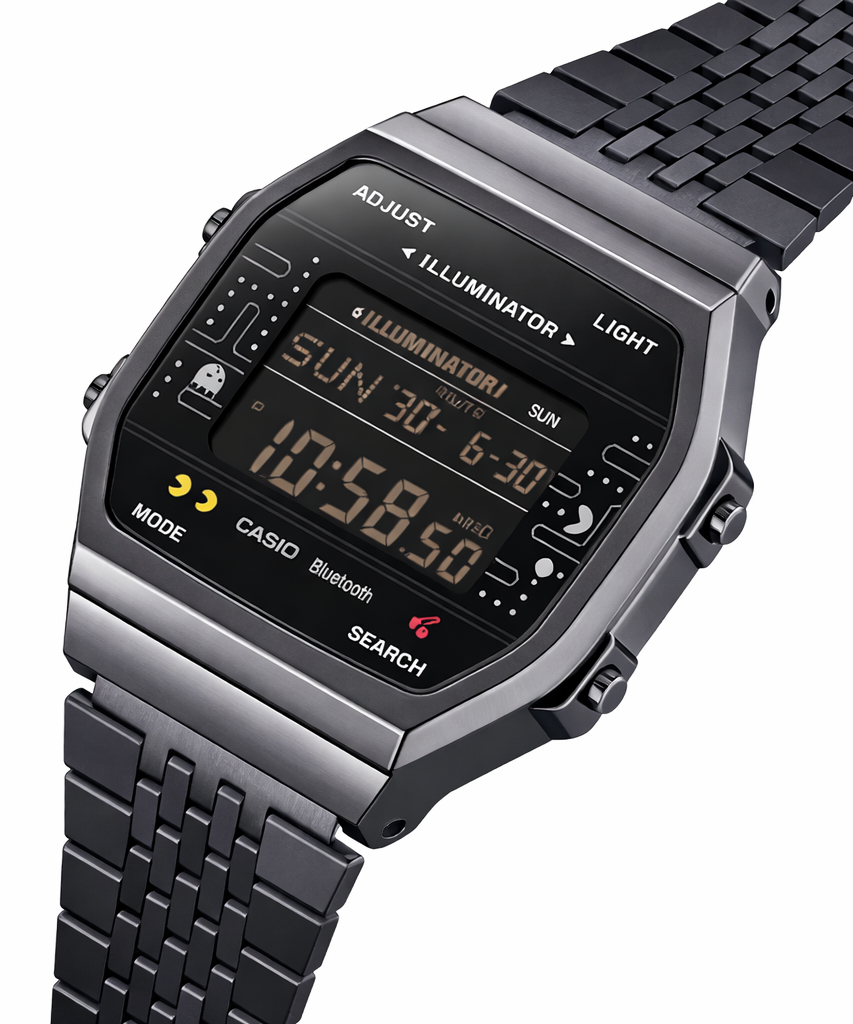 Pac-Man Limited Edition Bluetooth Digital Watch with Steel Bracelet