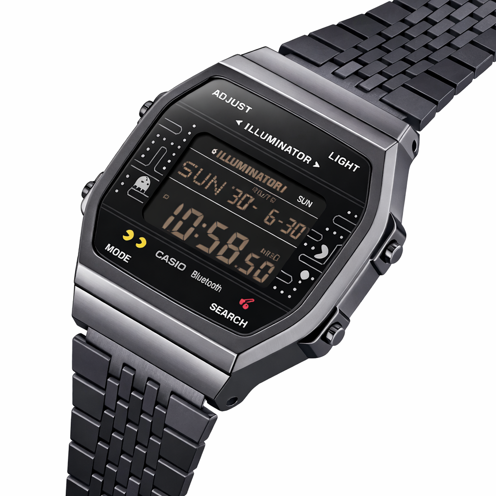 Pac-Man Limited Edition Bluetooth Digital Watch with Steel Bracelet