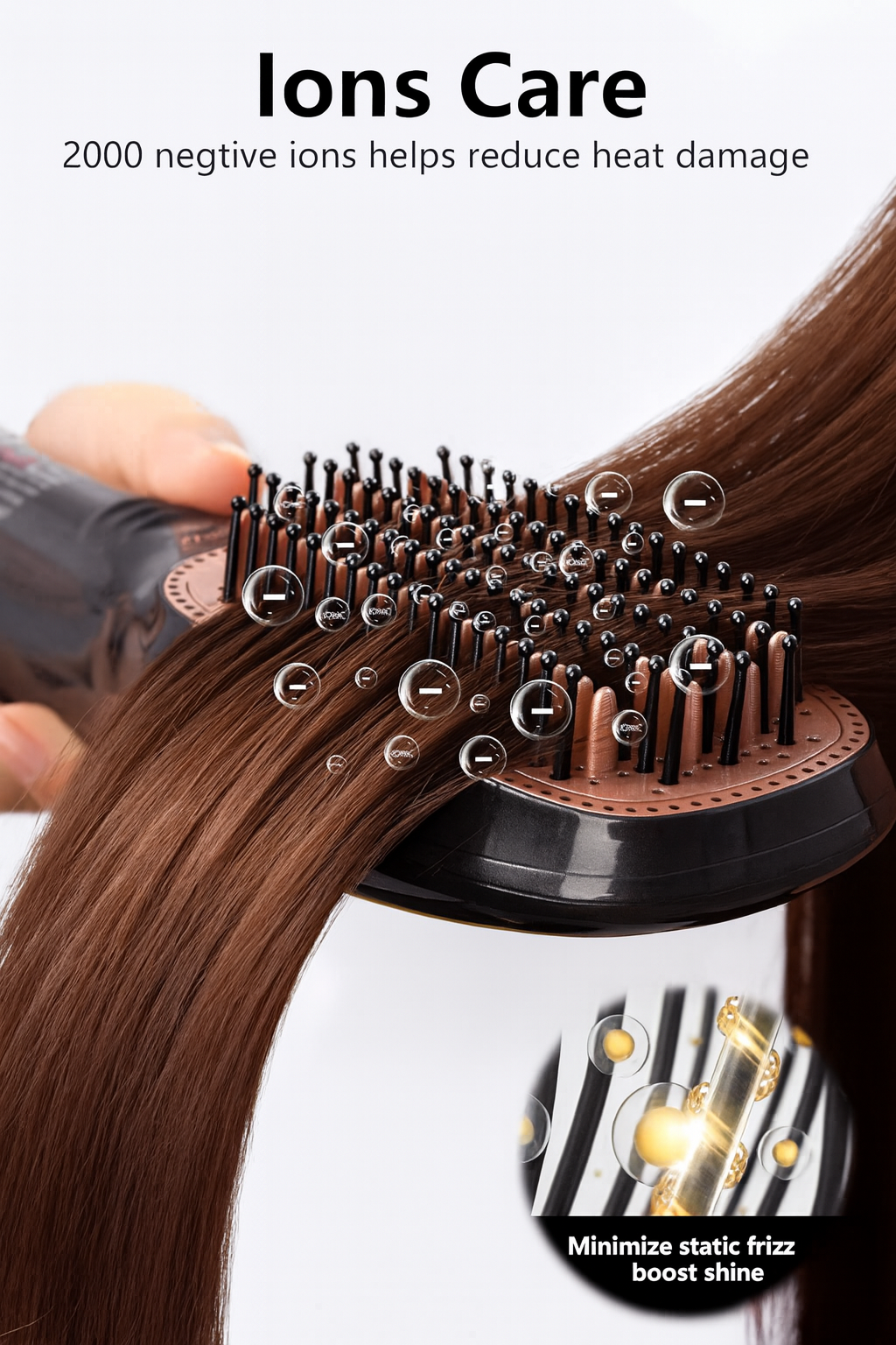 Joy 2 in 1 Hair Straightener Curler Ceramic Styling Iron for Smooth Hair