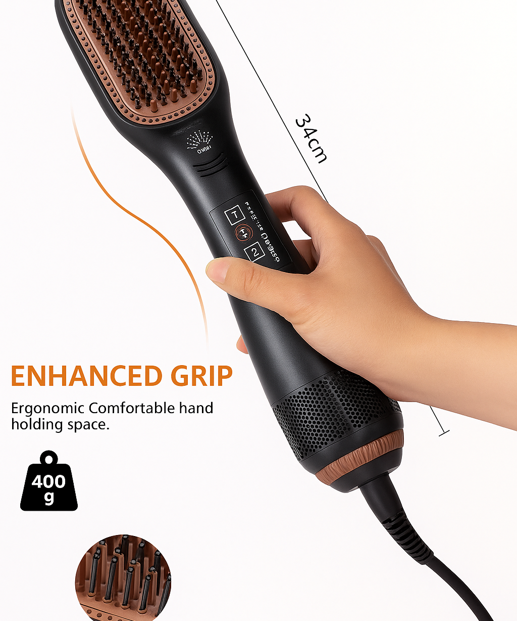 Joy 2 in 1 Hair Straightener Curler Ceramic Styling Iron for Smooth Hair