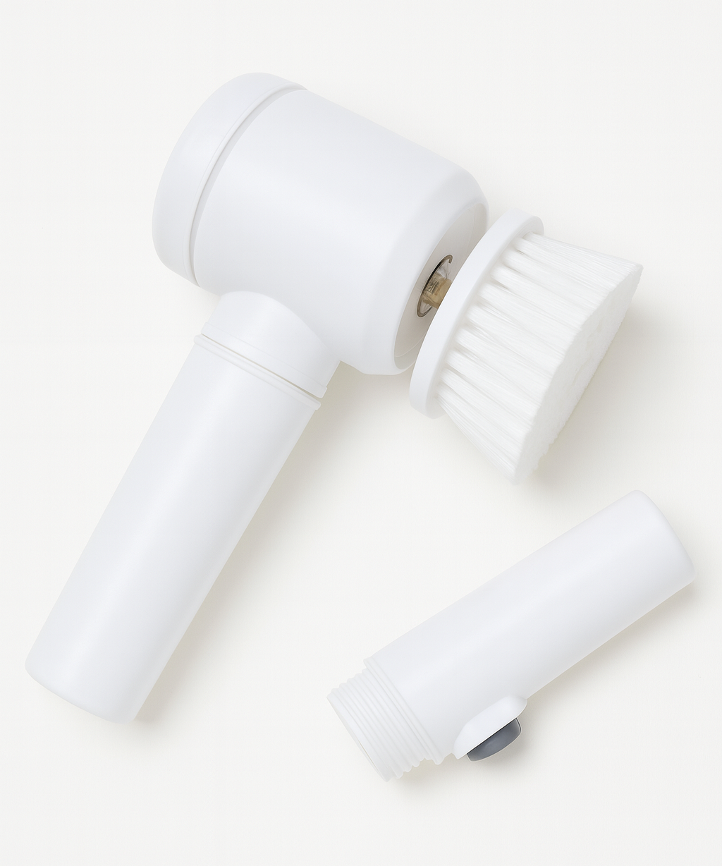 Electric Cleaning Brush 3 Head Scrubber Portable Handheld Household Tool