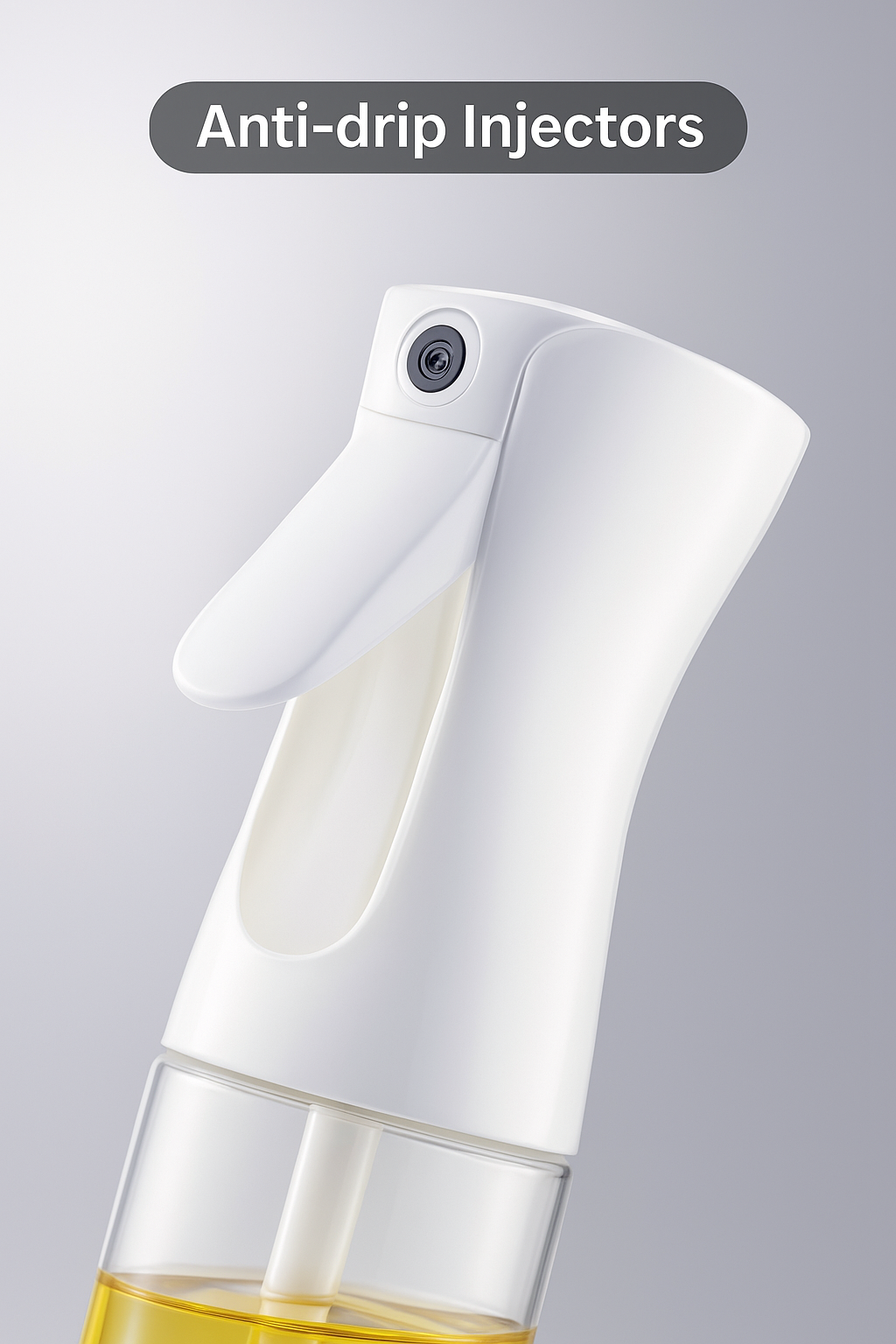 Oil Bottle Dispenser Leak Proof Glass Container with Measuring Pump