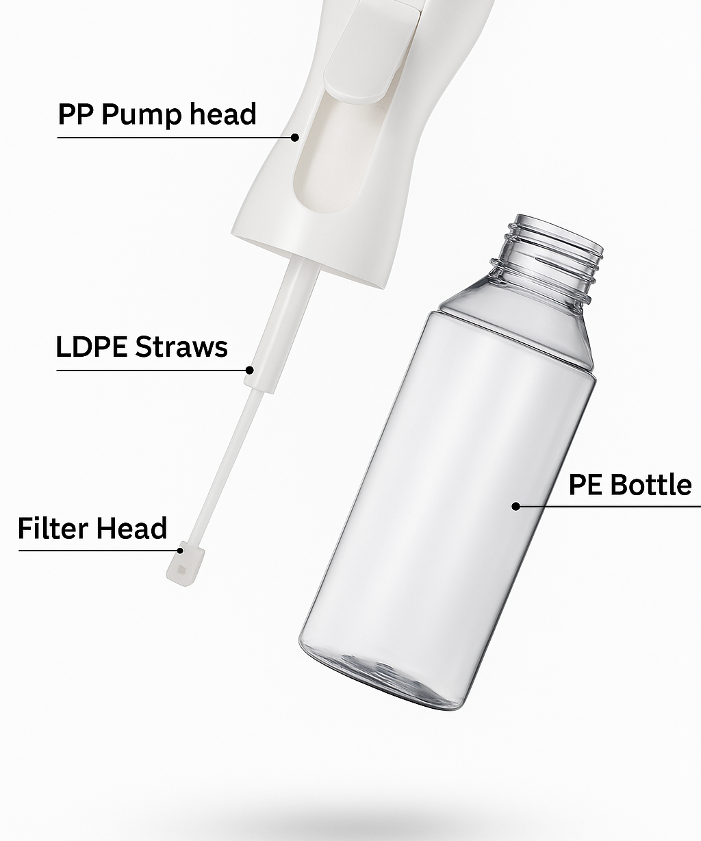 Oil Bottle Dispenser Leak Proof Glass Container with Measuring Pump