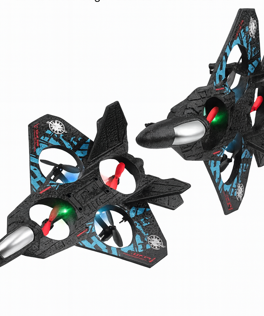 Rechargeable Flying Aeroplane Toy with LED Lights Remote Control Glider