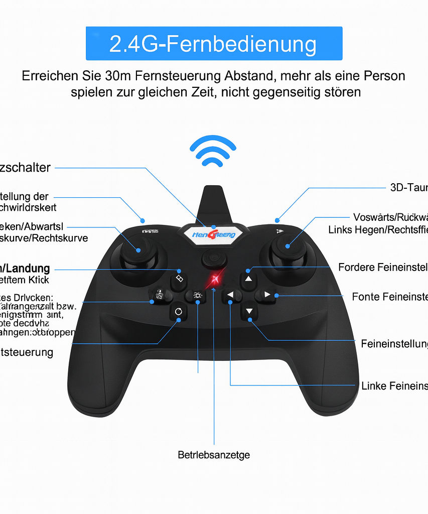Rechargeable Flying Aeroplane Toy with LED Lights Remote Control Glider