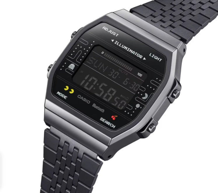 Pac-Man Limited Edition Digital Watch with Steel Bracelet