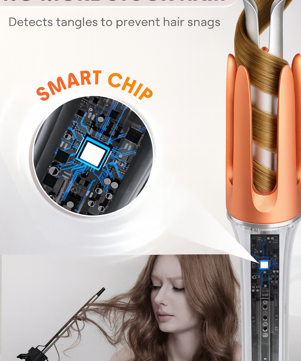 Sheglam Hair Curling Iron Professional Ceramic Curler Wand Styling Tool
