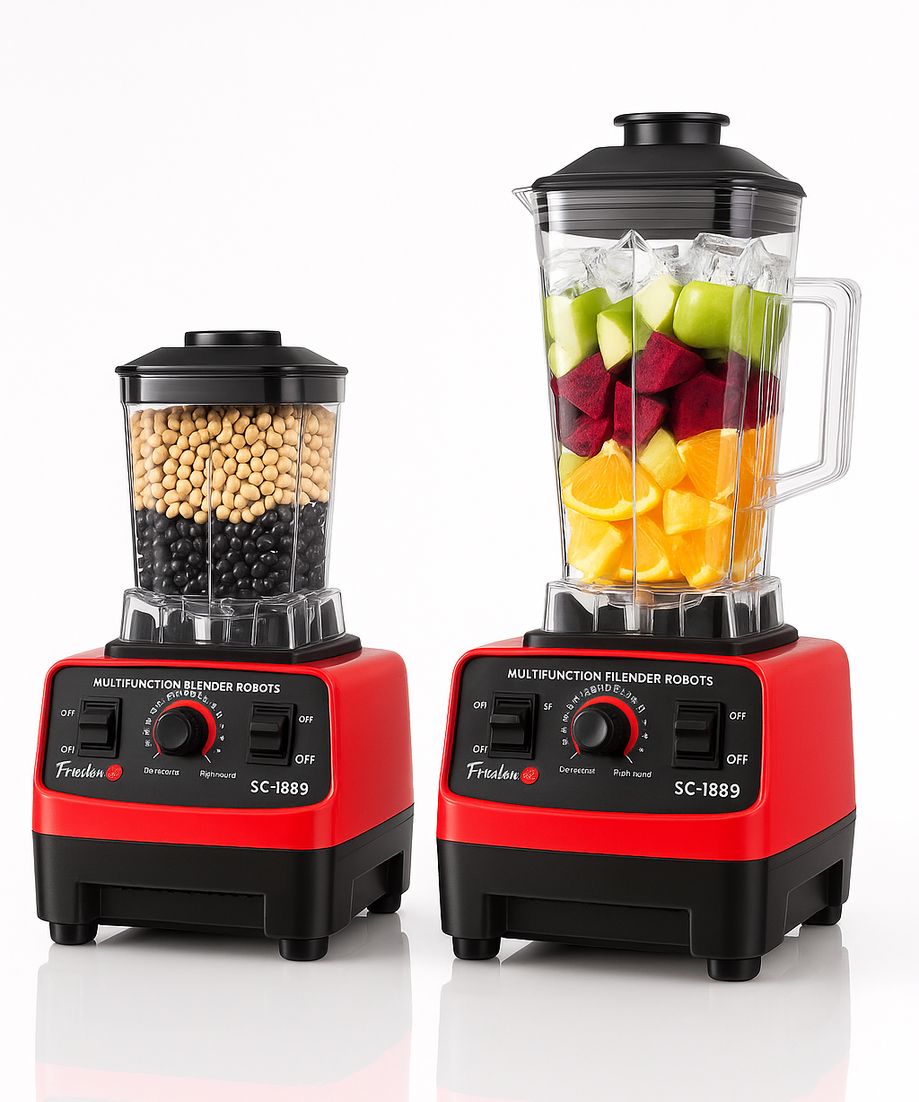 Silver Crest Double Jar Blender High Speed Mixer Grinder Kitchen Machine