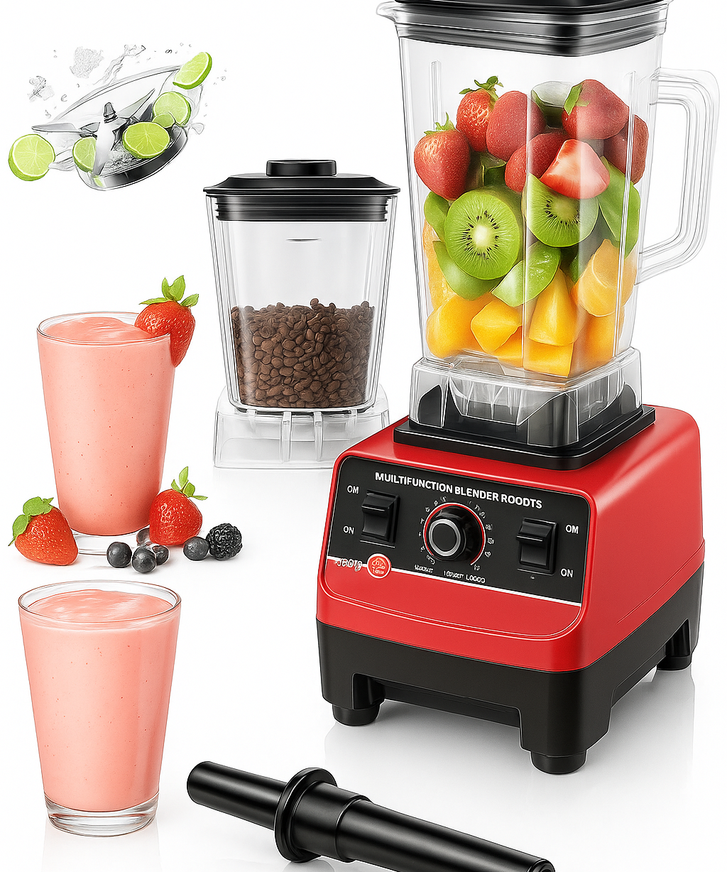 Silver Crest Double Jar Blender High Speed Mixer Grinder Kitchen Machine