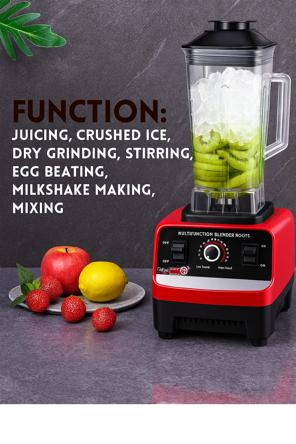 Silver Crest Double Jar Blender High Speed Mixer Grinder Kitchen Machine