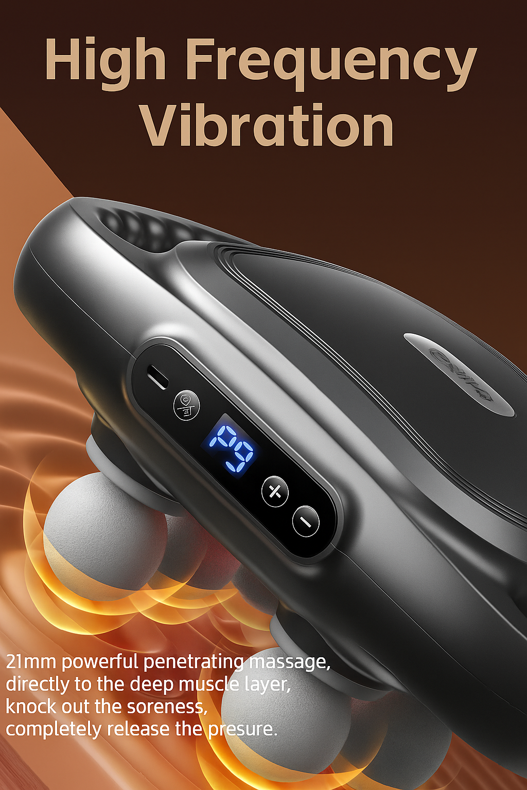 Six Head Electric Massager Full Body Vibration Therapy Muscle Relax Device