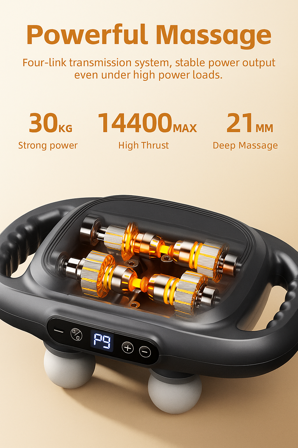Six Head Electric Massager Full Body Vibration Therapy Muscle Relax Device